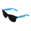 Blue Retro 2 Tone Tinted Lens Sunglasses